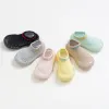 Walkers baby sock shoes for summer thin mesh nonslip short tube baby shoes cutout