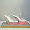 Dress Shoes LTARTA 1101 Series 10cm Heel 4cm Platform LED Lysande nattklubbshowskor Kvinnor Catwalk Crystal Bottom Sandals LFD H240425