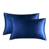 Pillow 2PCS Silk Pillowcase Pillow Cover Silky Satin Hair Beauty Comfortable Decor Covers 51X66CM