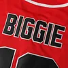10 Biggie Bad Boy Movie Бейсбол Джерси Красное сшитое имя и номер