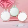 Mirrors Cartoon Desktop Makeup Mirror Bunny Bear Desktop Mirror Cute Girl Student Folding Dressing Mirror For Bedroom Room Decoration