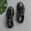 Lässige Schuhe Brogue Herren Britisch-Stil bequemer Oxford Schnürung hochwertiger B13