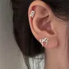 Boucles d'oreilles de goujon à papa à lustre en lustre en argent argent pour femmes