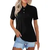 Tops pour femmes Polo à manches courtes T-shirts à col décontracté d'été