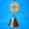 Dekorativa figurer Vintage Copper 8 Bells Lucky Wind Chimes Outdoor Home Decoration