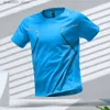 Magliette da uomo maglietta da uomo sport t-shirt t-shirt a blocchi colorati maschi asciugatura rapida a manica corta t-shirt t-shirt esercita