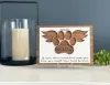 Cornici Memoriale personalizzato Photo Frame in legno Codice colletto Stampa con un regalo di simpatia per animali