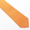Bow Ties Gift Men Tie Tie Mariage de soie à rayures orange pour une goutte de qualité