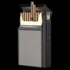 Creative Cigarette Case Charging Arc Lighter Multifunktionell dubbeländamål cigarettuppsättning