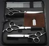 Hair Scissors JOEWELL 7.0 inch 4CR stainless steel hair cutting scissors kit good price professional barber tool set Q240425