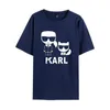 Karl Women T-shirt avec dessin animé T-shirt à manches courtes décontractées Tshirt Lagerfield Femmes