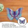 Dinnerware Sets 24 Pcs Dinner Plate Colored Paper Marriage Christmas Decore Butterfly