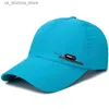 Ball Caps Summer Quick Drying Hat Mens Hat Luxury Brand Brand Baseball Hat Canadian Golf Hat 2022 Kpop Solid Snap Bones Hat Q240425