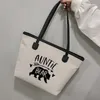 Shopping Bags Auntie Bear Funny Printed Tote Bag Gift For Aunt Women Ladies Handbag Work Beach Purse Pack