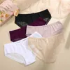 Briefs Panties FINETOO 2PCS Seamless Lingerie Panties Sexy Perspective Briefs Women Low Rise Transparent Underpants Girls Solid Color Intimates Y240425