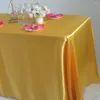 テーブルクロスサテン長方形結婚式の誕生日パーティーダイニングホールカクテル装飾レストランコーヒークリスマステーブルクロス