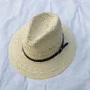 Wide Brim Hats Bucket Bucket Hollow Str Hat Str Str Cowboy Hat Western Beach Felt Hat Party C Mens 4-Color Summer Jazz Str Hat J240425