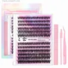 False Eyelashes 144 eyelashes cluster eyelash bonding and sealing makeup tool DIY eyelash extension kit for eyelash adhesive accessories Q240425