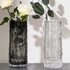 Vases Vase Glacier Vase Glass Transparent Flower Arrangement Rose Flower Living Room Dining Table Decoration Bottle