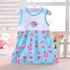 Robes de fille Hot Baby Baby Girl Robe Coton Robes sans manches Robes sans manches