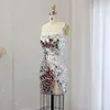 Party Dresses Jancember Sparkly Silver Sequin Mini Short Cocktail Prom 2024 Luxury Gala Wedding Birthday Gowns SZ007