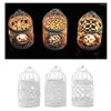 Kandelaars holle houder kandelaar tealight hangende lantaarn vogel kooi vintage smeed j9k