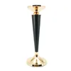 Titulares de vela Junejour Gold Black Metal Metal Candlestick Stand Stand Table Peça central do evento Rack Road Casamento de chumbo