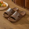 Slippers Women Men Sandals Flip Flops Solid Color Simple Non-slip Soft Sole Comfortable Shower Lady Outdoor Couple Shoes 2024