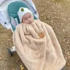 Setar baby barnvagn filt varm fleece vinter säng filtar tecknad sängkläder tupplur täcker spädbarn tillbehör nyfödda spädbarn föremål