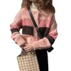 Damesbreien vrouwen 2024 herfst haakvest Cardigan trui met lange mouwen open voorste kabel gebreide gewas Curcigans knop omhoog Outerwear