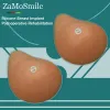 Förstärkare kvinna kisel falska bröst män korsdressar silikonsimulering brun falska bröst bröstimplantat för bröstcancerpatienter