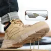 Männliche Sicherheitsschuhe Arbeiten Turnschuhe unzerstörbare Arbeitssicherheit Stiefel Winterschuhe Männer Stahl Zehenschuhe Sport Safety Schuhe Drop 240422