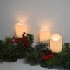 9 PCS Flameless LED Candles Timed Remote Control Sleep Candle Battery Operated Year Home Decoration cylindrical Night Light 240417