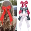 Niños Long Ribbon Bows Backpins encantadores Bows Satin Bows Princess Hair Boutique Barrettes Accesorios Z7884