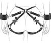 BDSM Body Harness, Bondage Restraints Kit met pols manchetten dij taille seksriemen, SM cortex set voor vrouwenpaar