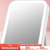 Espelhos USB Recarregável portátil Compact LED Vanity Mirror com Tela Touch Screen Dimming Makeup Mirror