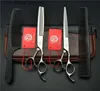 Hair Scissors Hairdressing scissors 5/5.5/6/7/8-inch flat hair clippers bangs traceless teeth thinning and trimming set for home use 230323 Q240425