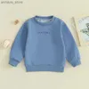 T-shirts kinderen voetbalbrief borduurwerk sweatshirts lange mouwen tops voor kindjongens shirts tees peuter outfits baby bovenkleding kleergaster2404