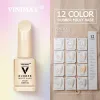 Gel VINIMAY Rubber Milky Base Gel Nail Polish Fluorescence Nail UV Glitter Gel Varnish Soak Off Gelpolish Gel Nail Art Lacque Primer