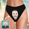 Swimwear féminin High Waited Cut Bikini Bottom-Custom Face Boyfriend Swimsuit Swimsuit Bottom