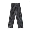 Men's Pants LUZHEN 2024 Spring Thickened Casual Plaid Printed Trendy Korean High Waist Elegant Stylish Straight Trousers LZ1978