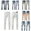 Mäns jeans designer jeans am jeans 295 högkvalitativa mode lapptäcke rippade leggings 28-40