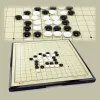 Sets 19*19 Line Magnetic Go Game Foldable Weiqi Acrylic Black White Chessman Chess Set For Children Puzzle Chess Board Game Toys Gift