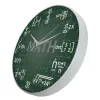 Uhren grüne Tafelmathematikformeln Wanduhr Hängende Wand Uhr zurück in die Schule Naturwissenschaften Mathematik Kunst Wanddekoration Math Geek Geschenk