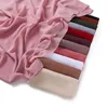 Hijabs 180*70cm nuevo chifón musulmán Hijab SHAWL SCULL Mujeres Cabeza de color sólido Women Mujeres Hijabs Bufandas Damas Femme Femme Velo musulmán D240425