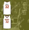 Aangepaste naam heren jeugd/kinderen Sam Garcia 32 bisschop Hayes Tigers witte basketbal jersey op de weg terug gestikt S-6XL