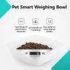 Nourrisser le bol d'alimentation pour animaux de compagnie Smart Digital Bowl Automatique pesant le chien étanche Slow Food Bowl Pet Bow Bower de chien 5 kg / 1g