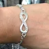 Kościk Delysia King Nowa moda unisex prosta osobowość nieograniczona bransoletka 8 kształt kryształowy biżuteria w dniu