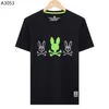 Skull Rabbit Mens T-shirts psychologique Bunny Camisetas Para Hombre Hemd Men Designers Tshirt Round Neck Short Sleevevedirt High Quality Pure Cotton Casual Wear