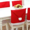 Couvre-chaise 1-3PCS Chatchage de Noël Table de décoration de tissu non tissé Ornement Année 2024 pour Home NAVIDAD Gift